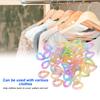 50 Pcs Chain Link Colorful Detachable Acrylic Open Chain Link   Jewelry Making Chain Buckle Decoration