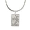 LIKGREAT Astrology Amulet Stainless Steel Snake Chain Wands Tarot Necklace Vintage Wands Minor Arcana Tarot Cards Jewelry