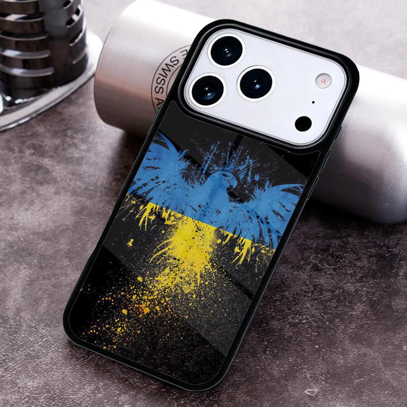 Grungy I Love U=kraine Heart Flag Phone Case for iPhone 17 16 15 Pro Max Air 14 13 12 11 Plus Shockproof Cover