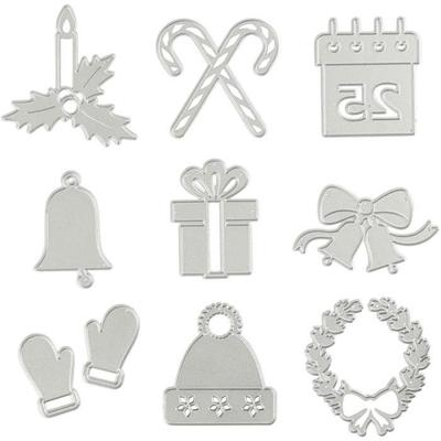Cutting and Embossing Template - Christmas Motifs - 9 Elements