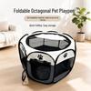 Portable Multi-color Octagonal Pet Cage: Folding Scratch-Resistant Tent for Cats and Dogs, Indoor/Outdoor Use