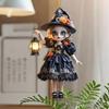 Halloween Witch Car Pendant Pumpkin Lanterns Bat Elements Rearview Mirror Ornament Gothic Tabletop Hanging Accessories