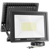 KOPOGU LED Floodlight [100W Ultra-High Brightness, 2.5m Cord, Ultra-Thin] Aluminum Outdoor Light, Freely Adjustable Angle, 10,000LM Daylight White, 65