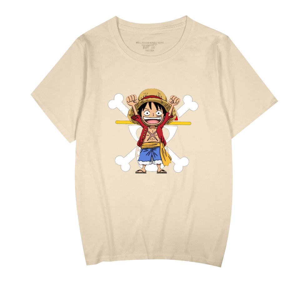 ONE PIECE Cartoon Tshirt Hip Hop Men Women Anime Print Top Tees Harajuku Tshirts Fashion Summer T-shirt
