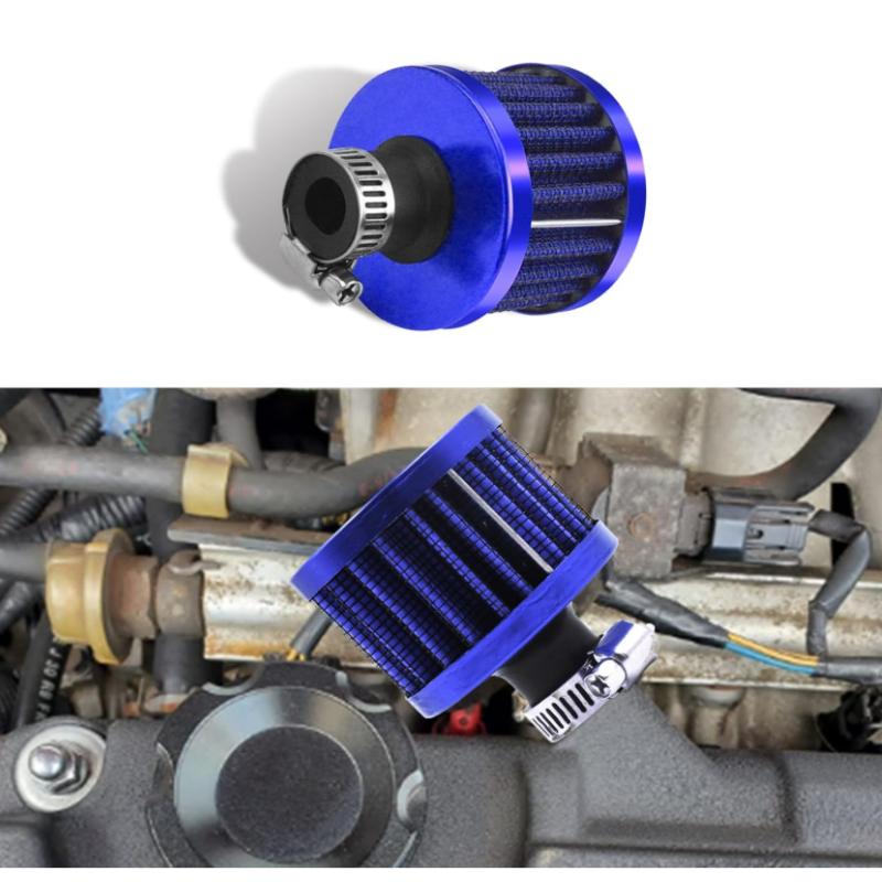 6 colori 12mm Filtro Aria Mini - Filtro Aspirazione Aria Fredda Universale Sfiato Turbo Sfiato Filtro Aria Per Auto e Moto