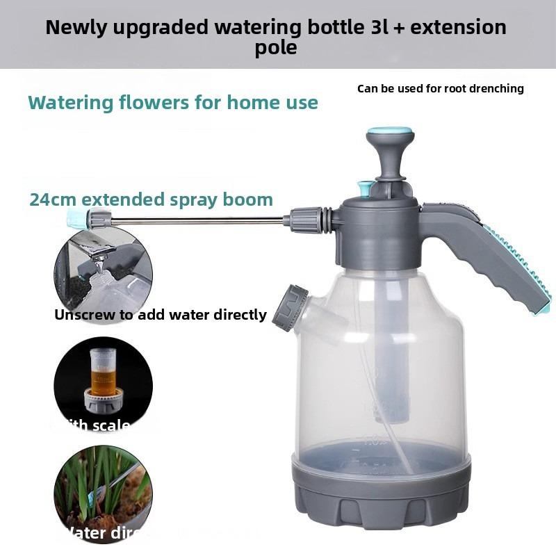 Manual Pneumatic Flower Watering Spray Bottle, Household Cleaning Ultra-fine Mist Spray Bottle, Gardening and Flower Care Spray Bottle