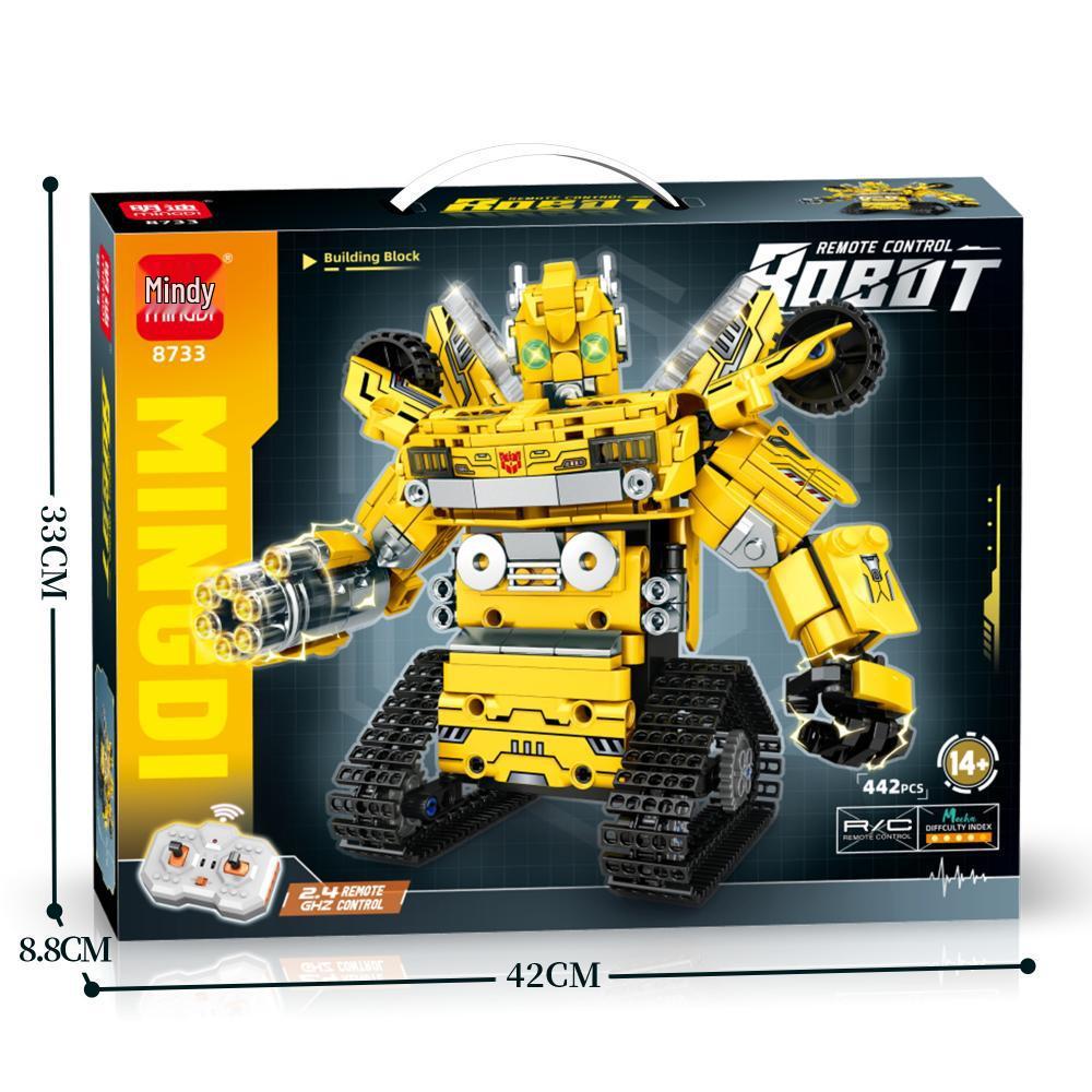 Mindy 2.4G Remote Control Robot Compatible with Lego Blocks - Assembly Toy for Students and Boys