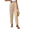 Fashion Women Trousers Casual Ladies Pants Elastic Waist Drape Straight Pants Women