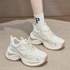 Shoes women's spring new front lace-up retro thick-soled heightening versatile women's shoes summer breathable mesh sneakers
