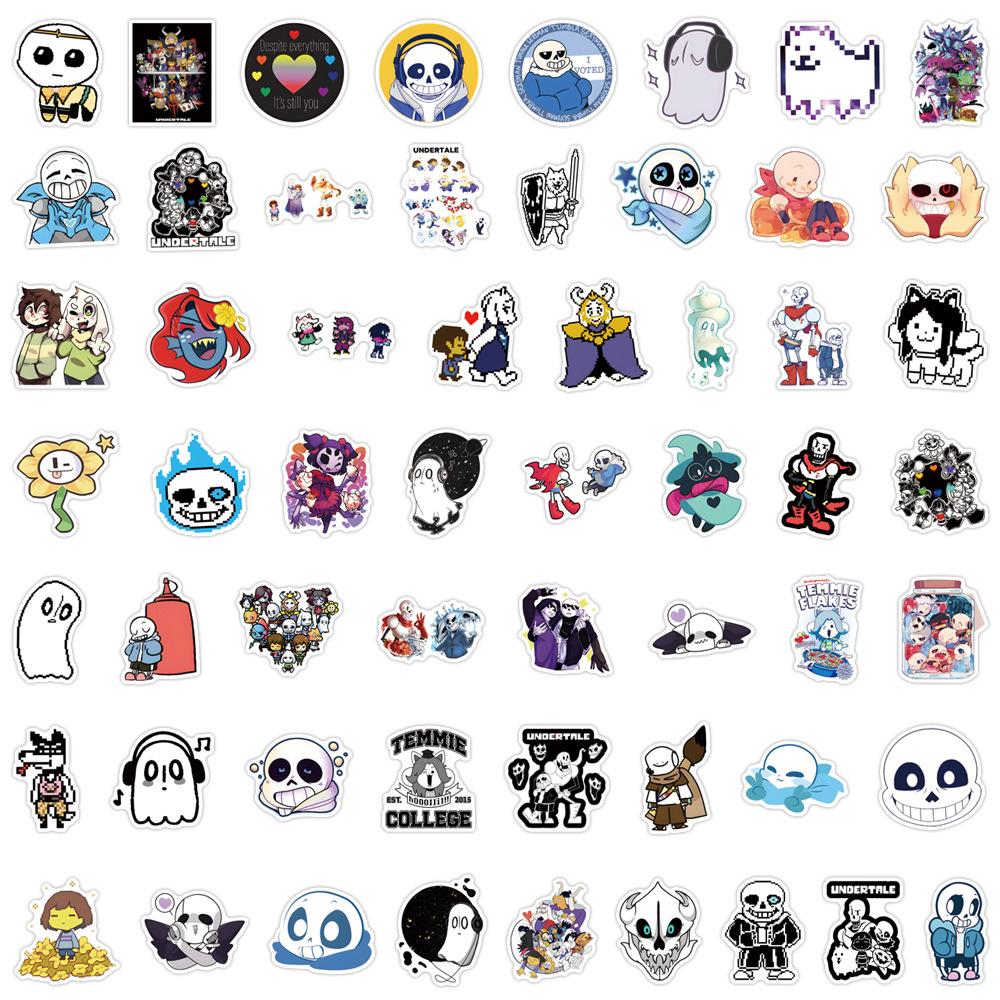 110 Neue Undertale Graffiti Aufkleber Dekorieren Koffer Handy Wasserabweisend Aufkleber Premium Langlebig