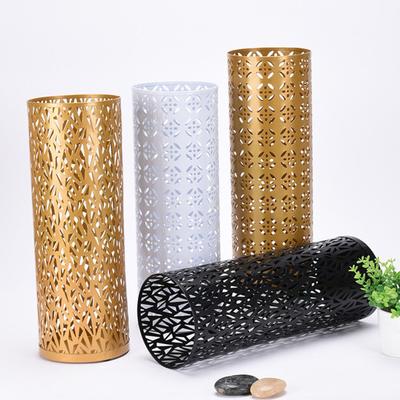Umbrella Stand Rack Rustproof Corrosion Resistant Compact Design Metal Hollowed Freestanding