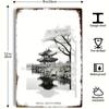 1pc Seoul Korea Vintage Photo Poster, Art Deco Style. Monochrome Vistas On Aluminum Sign, Unframed Wall Decor for Any Space.