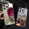 Lustige Hunde-Meme-Handyhülle für iPhone 17 16 15 14 13 12 11 Pro Max Plus Niedliche Tiere Weiche stoßfeste Hülle für iPhone 15Pro Hülle