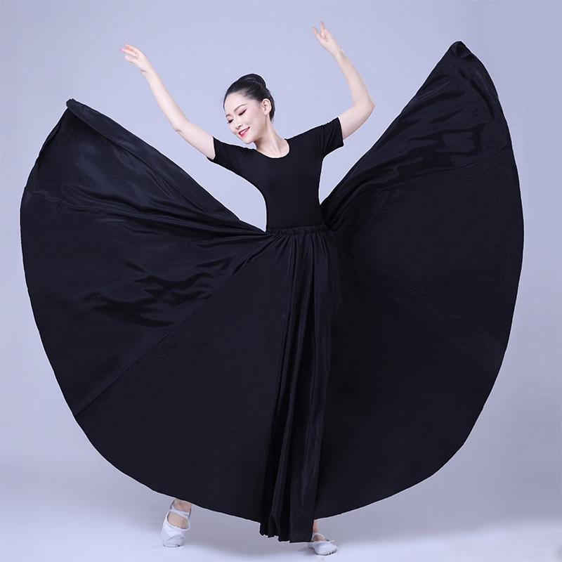 Performance Dress Female Long Skirt Performer Dresses Women Stage Performance 360 Degree Dancing Skirts Costumes Female
