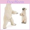Standing Polar Bear Animal Miniature Pvc Figurines Set With Static Models For Home Decor And Collectors