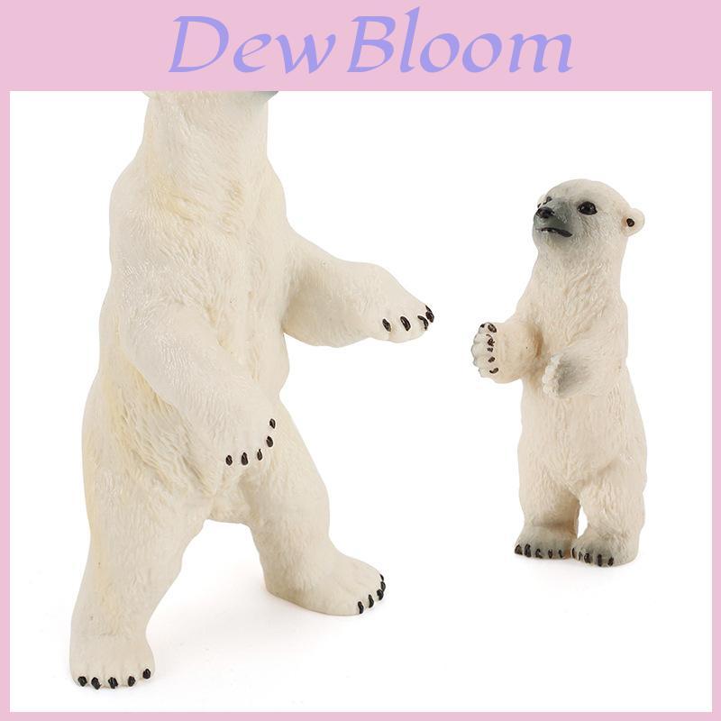 Standing Polar Bear Animal Miniature Pvc Figurines Set With Static Models For Home Decor And Collectors