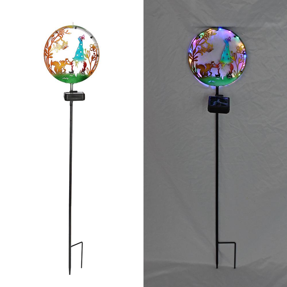 

Водонепроницаемый декоративный садовый светильник на солнечной батарее из кованого железа