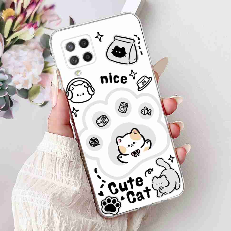 For Samsung Galaxy A42 5G Case Popular Pattern Flowers Soft Silicone TPU Cover For Samsung a42 A42 6.6" SM-A426B Fashion Shell