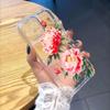 Pink Peony Flowers lucency Phone Case for IPhone 14 15 16 13 12 11 17 Pro Max 12 13 Mini Soft Cover