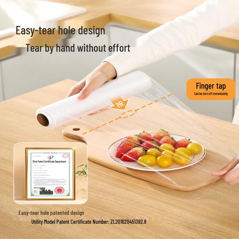 Mery 90m x 30cm Tear-off Disposable Food Cling Film