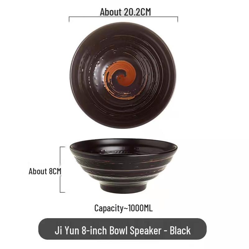 ZISIZ Flared Rim Ceramic Multi-Use Bowl