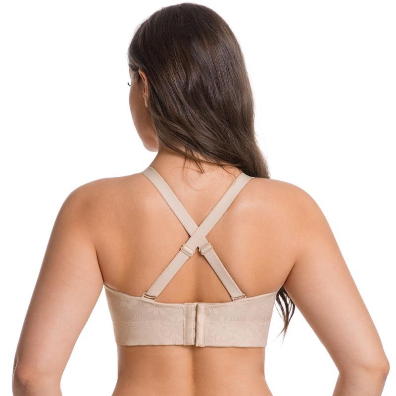 Plus Size Women's Strapless Non Slip Underpants with An Underwire Gather Beautiful Back Sexy Dual Purpose Underwear