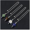 Amethyst Semi-precious Stone Pendulum Lapis Energy Pendulum New Chakra Pendulum