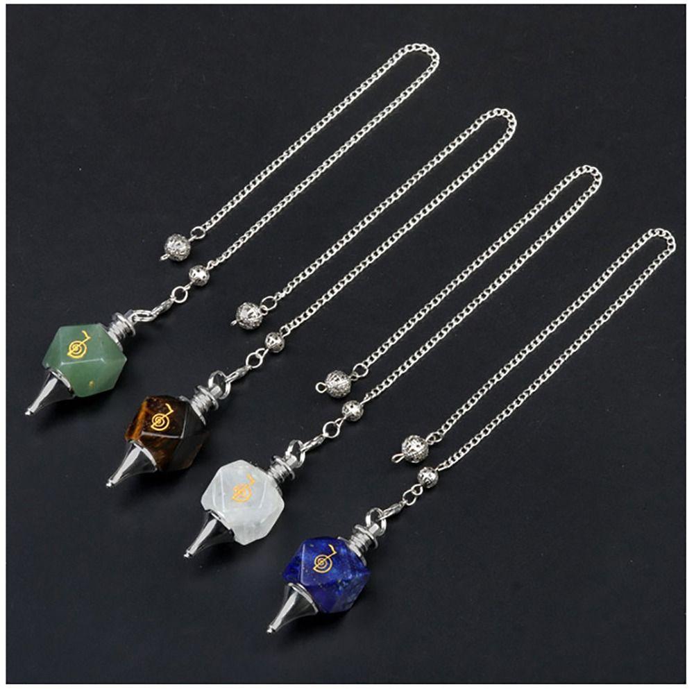 Amethyst Semi-precious Stone Pendulum Lapis Energy Pendulum New Chakra Pendulum