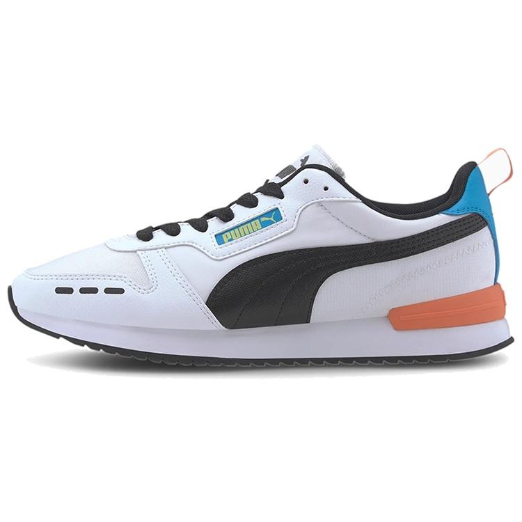 PUMA R78 Neon Low Running Shoes Black/Orange/White Men s 373203-02 EU 38