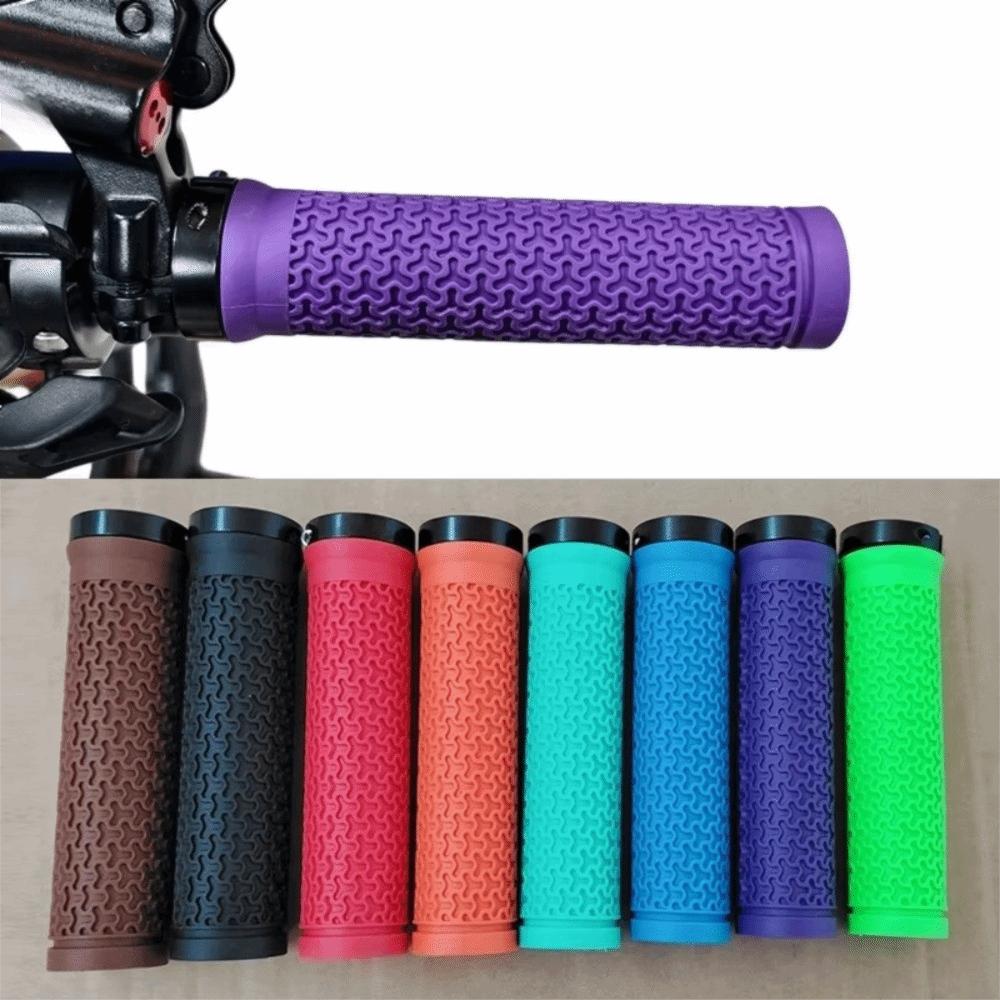 Non-slip Bicycle Handlebar Grip Rubber Mountain Bike Grips Bike Handlebar Grips  Mountain Bike