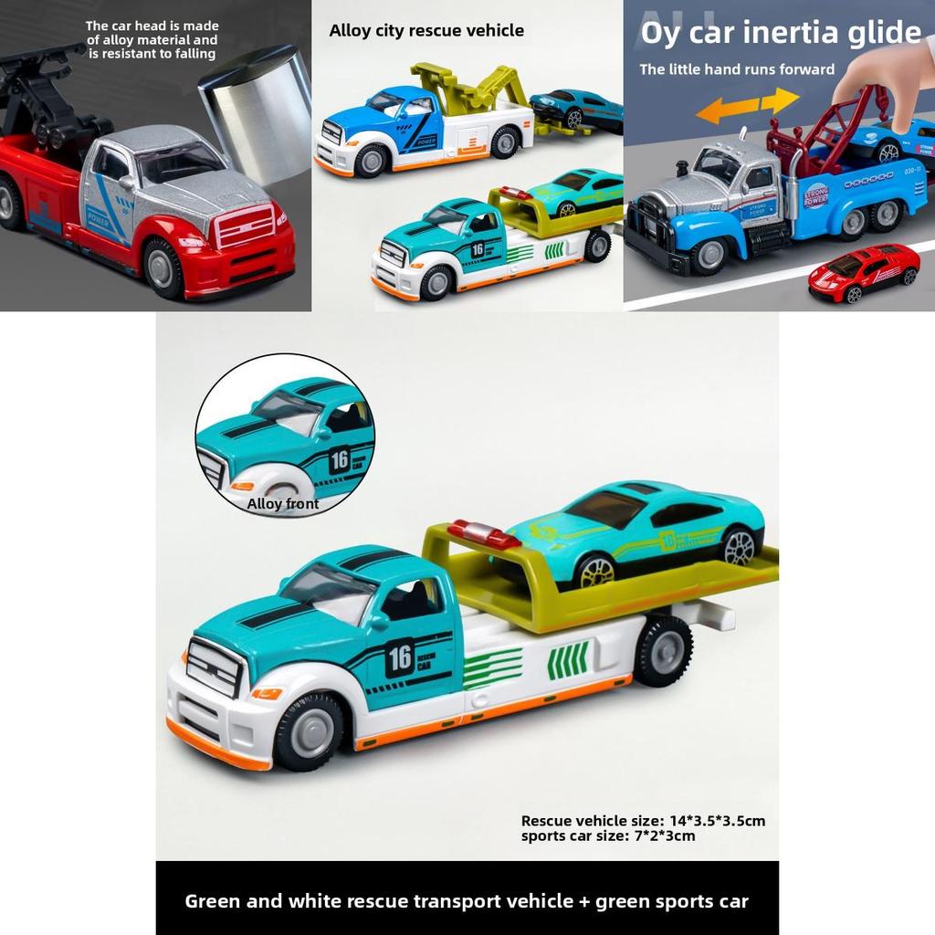 Kinder Legierung Rettungsfeuerwehrauto Spielzeug mit Schwungradantrieb für interaktives Spielen und Eltern-Kind-Bindung
