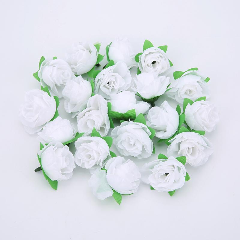 10/20/50Pcs Rose Artificial Flowers Head 3CM Fake Flower for Wedding Decoration Party Christmas Home Decor Craft Gifts Accessory