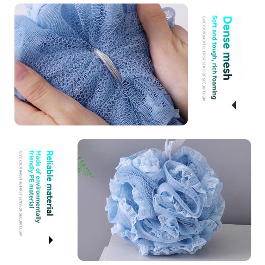 Luffa Sponge Bath Ball Shower Ball Mesh Bath Ball – Lathers easily soft and durable. Suitable for body cleansing unisex bathroom accessory