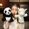 Plush Hand Puppet Donkey Lamb Panda Rabbit Soft Stuffed Animal Hand Puppet Toy for Storytelling