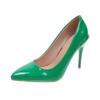 Large size stiletto casual single shoes for women, new patent leather fashion high heels for women in spring and autumn
