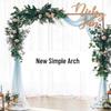Golden Wrought Iron Wedding Arch & Decorative Flower Stand