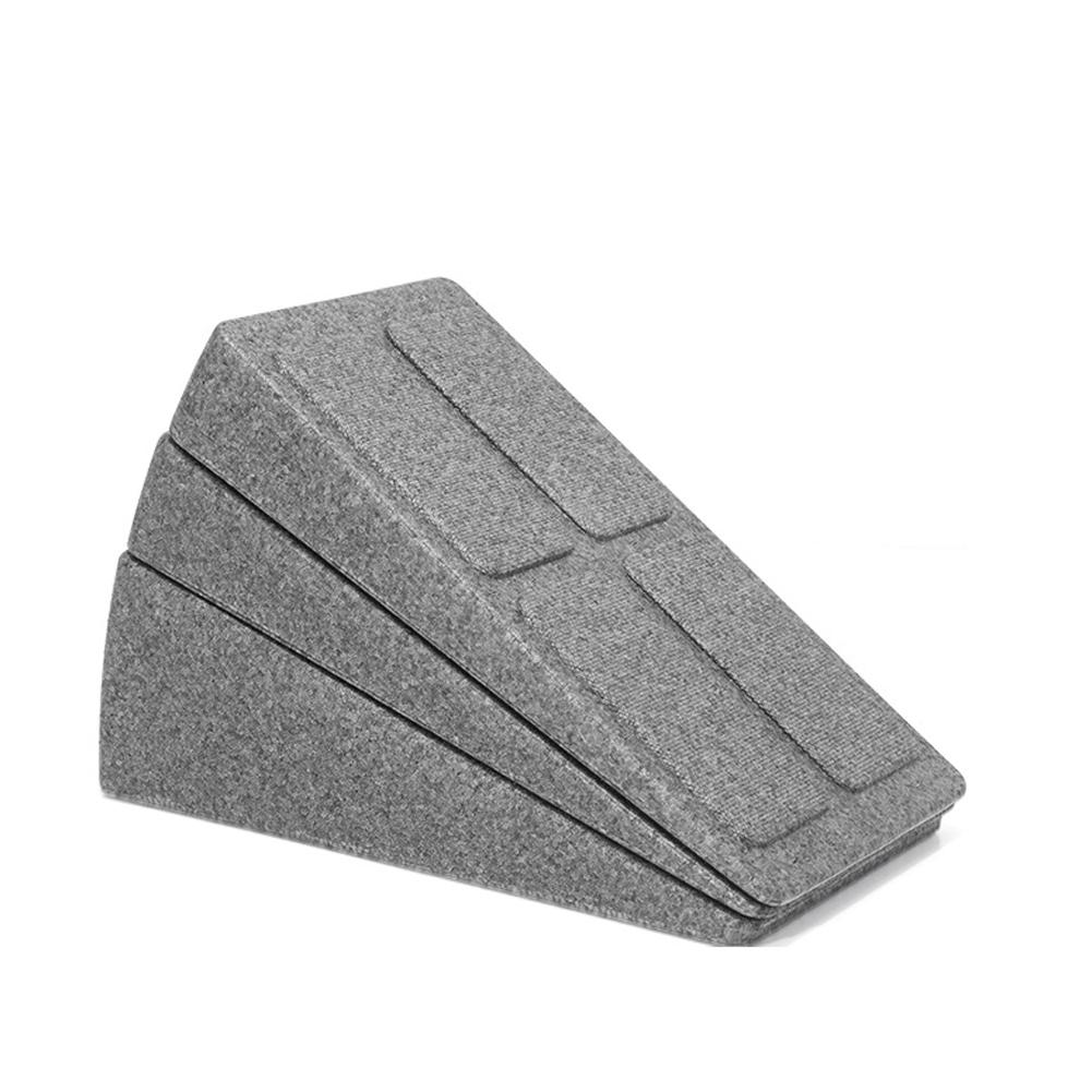 3 st/set Justerbara Yoga Fitness Klossar Squat Kilblock Block Ramp Marklyft Lutande Bräda Halkfri Vad Fot Sträckare För Träning Gym