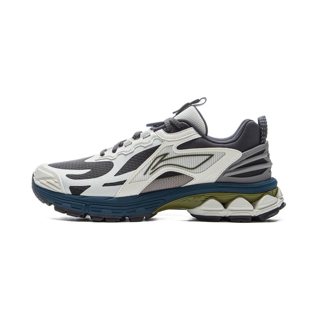 New LiNing Fuyao 2.0 Trail Anti Slip Wear Resistant Low Top Casual Running Shoes Men's Black White ARXU011-2