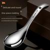 304 Stainless Steel Spoon Thickened Spoon for Soup Serving For Home Kitchen Long Handle Soup Scoop Soup Ladle Sheng Tang Sheng Porridge Spoon Ladel