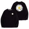 OKSTAR Nice Day Flower Crew Neck Oversized Long Sleeve T-Shirt