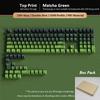 Xiaomi 133+ Keys Black Cherry Profile Double Shot Shine Through PBT Keycaps RGB Backlit Keycaps for Cherry Gateron MX Switches Keyboard