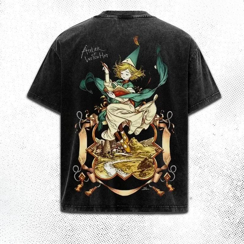 Witch Hat Atelier Coco Kawaii Graphic Tshirt Men Women Clothing Short Sleeve Cotton T-shirts Washed Tee Harajuku Unisex T Shirt