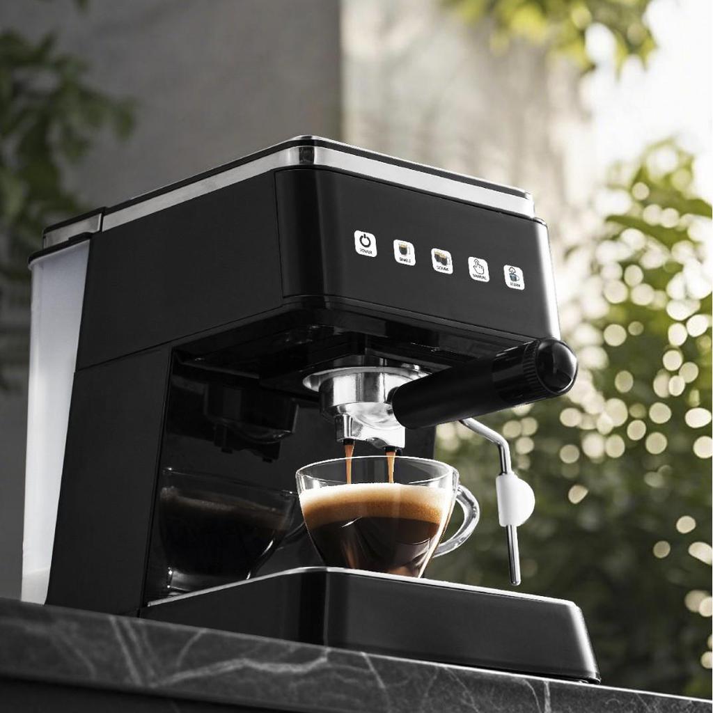 110V US Standard Italian Semi-Automatic Espresso Machine with Water Storage