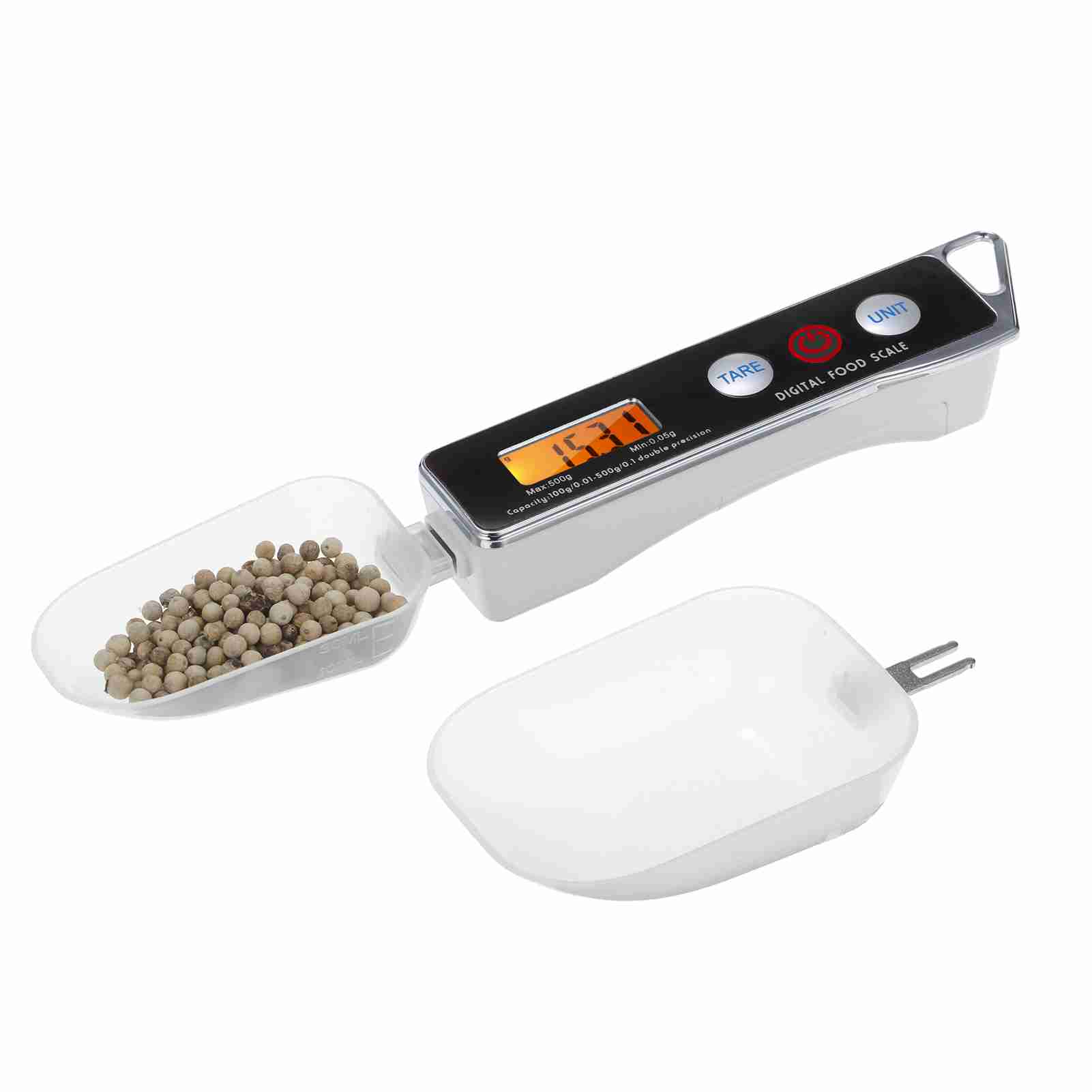 Digital Spoon Scale Electronic Measuring Spoon Scale Household Kitchen Spoon Scale Food Scale with Tare Function Capacity 0.05g чёрный