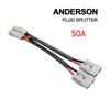 50 Amp Anderson Plug Connector Double Y Adaptor 6mm Cable  For Anderson Reliable