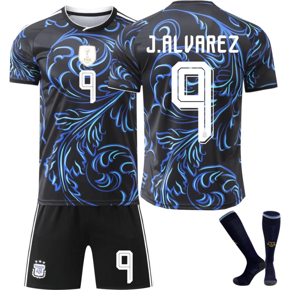Dres Argentíny na Majstrovstvá sveta vo futbale FIFA 2026 - vonkajší, pre deti a dospelých J.ALUAREZ #9 28