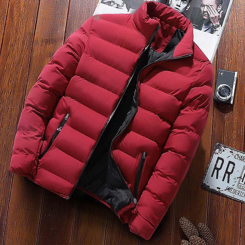 Men's Autumn/Winter Cotton Stand-up Collar Sports Jacket - Warm, Outdoor, Casual Coat
