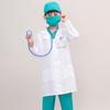 Prevention Suit Epidemic Doctor Surgical Gowns White Coat Kids Halloween Costume