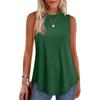 2026 Estate Nuova Donna T-shirt Gilet Casual Senza Maniche Girocollo Monocolore Larga