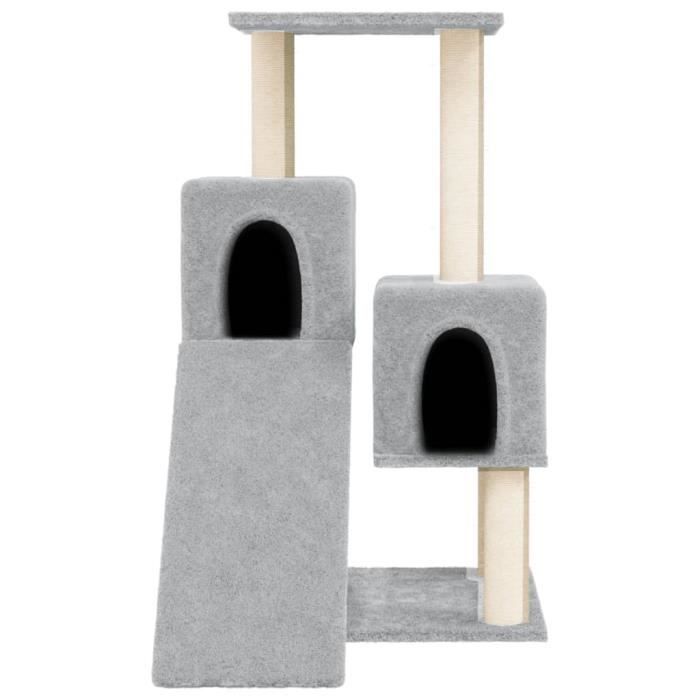 VidaXL Arbre à chat avec griffoirs en sisal Gris clair 82 cm 171778